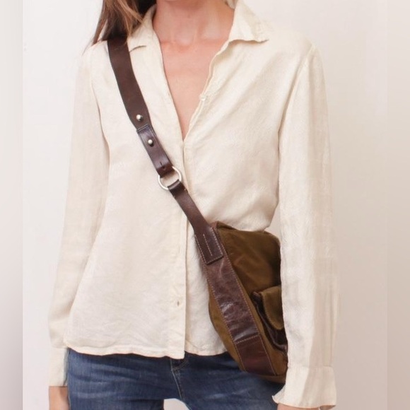 Ivory patterned button down - Picture 9 of 12